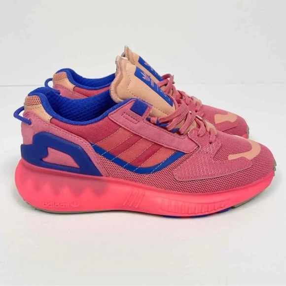 Adidas ZX 5K Boost Pink Women’s Running Sneaker - Picture 1 of 2